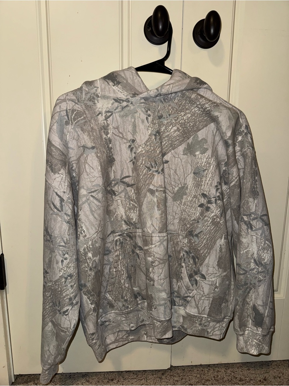 Abercrombie & Fitch Gray Camouflage Crewneck Hoodie
